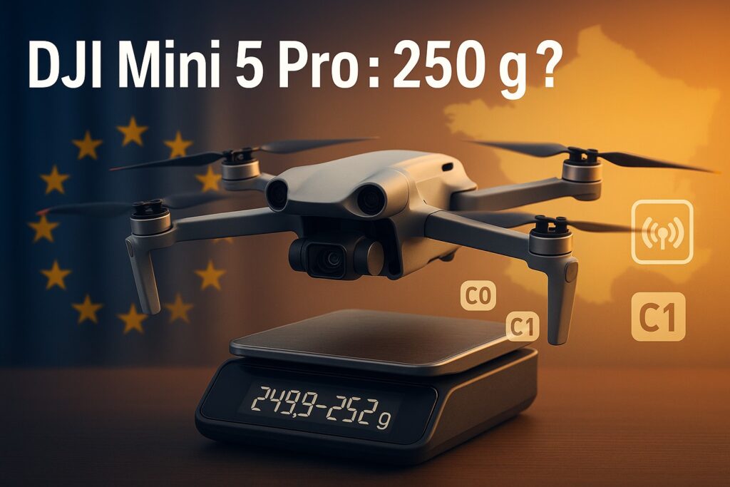 DJI Mini 5 Pro : le casse-tête des 250 g – ce que ça change en France